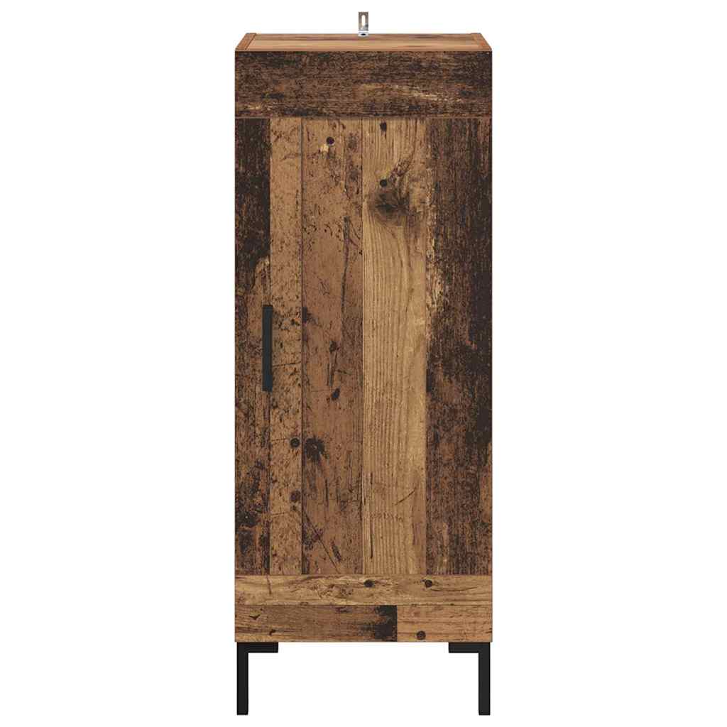 Sideboard Olden Altholz 34,5 x 34 x 90 cm Verbundholz und Eisen