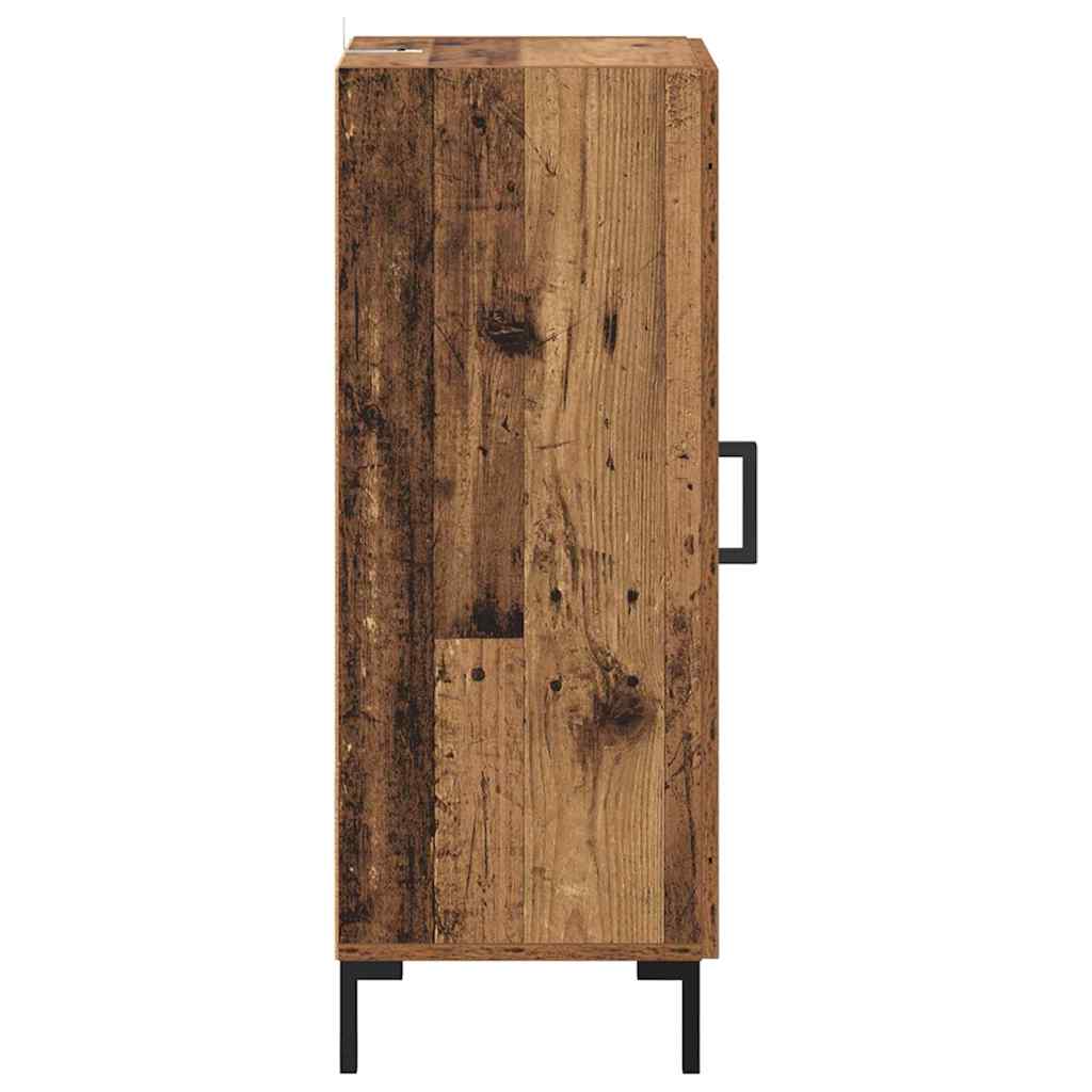 Sideboard Olden Altholz 34,5 x 34 x 90 cm Verbundholz und Eisen