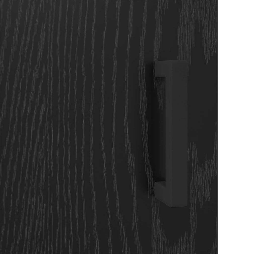 Sideboard Olden Schwarz Eichen-Optik 34,5 x 34 x 90 cm