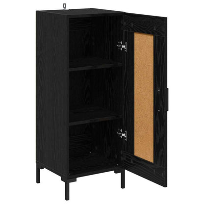 Sideboard Olden Schwarz Eichen-Optik 34,5 x 34 x 90 cm