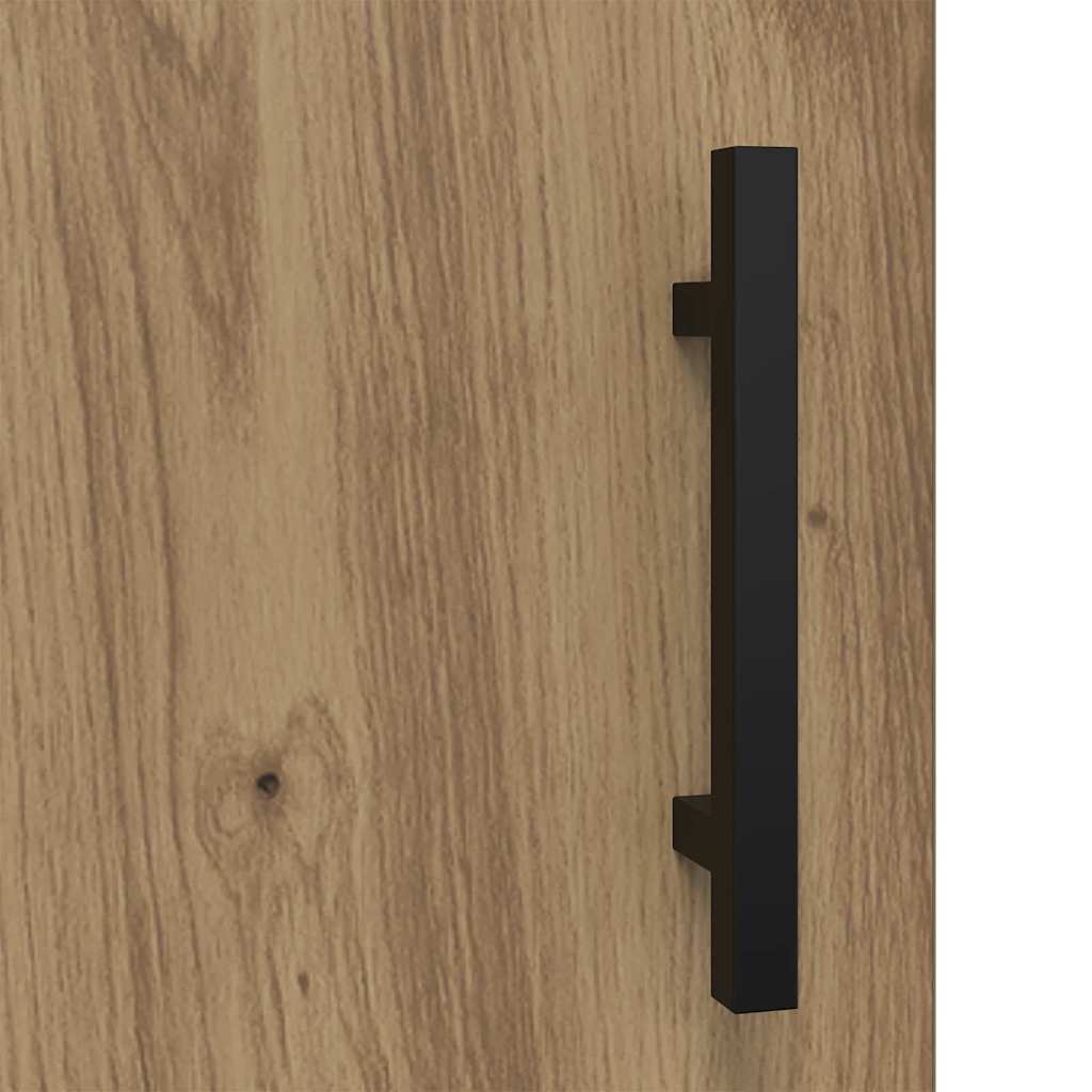 Sideboard Artisan-Eiche 34,5 x 34 x 90 cm Verbundholz und Eisen