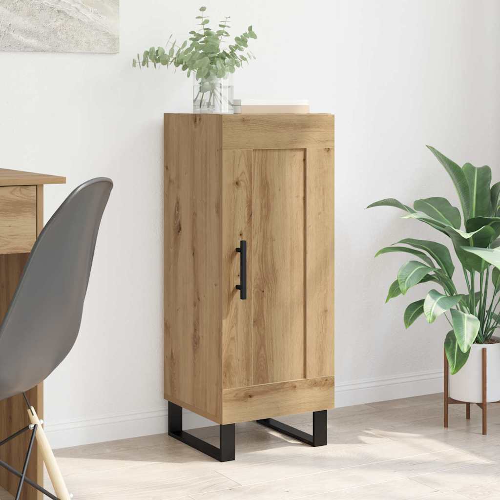 Sideboard Artisan-Eiche 34,5 x 34 x 90 cm Verbundholz und Eisen