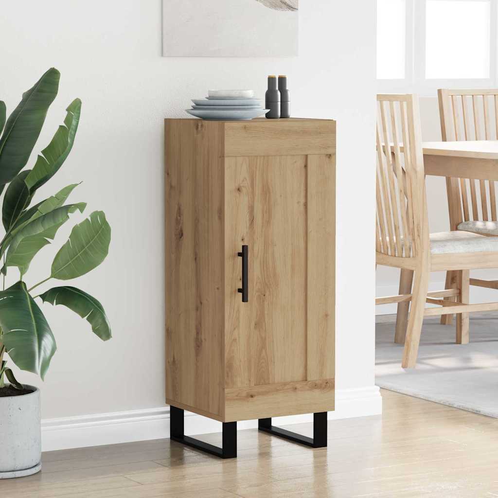 Sideboard Artisan-Eiche 34,5 x 34 x 90 cm Verbundholz und Eisen