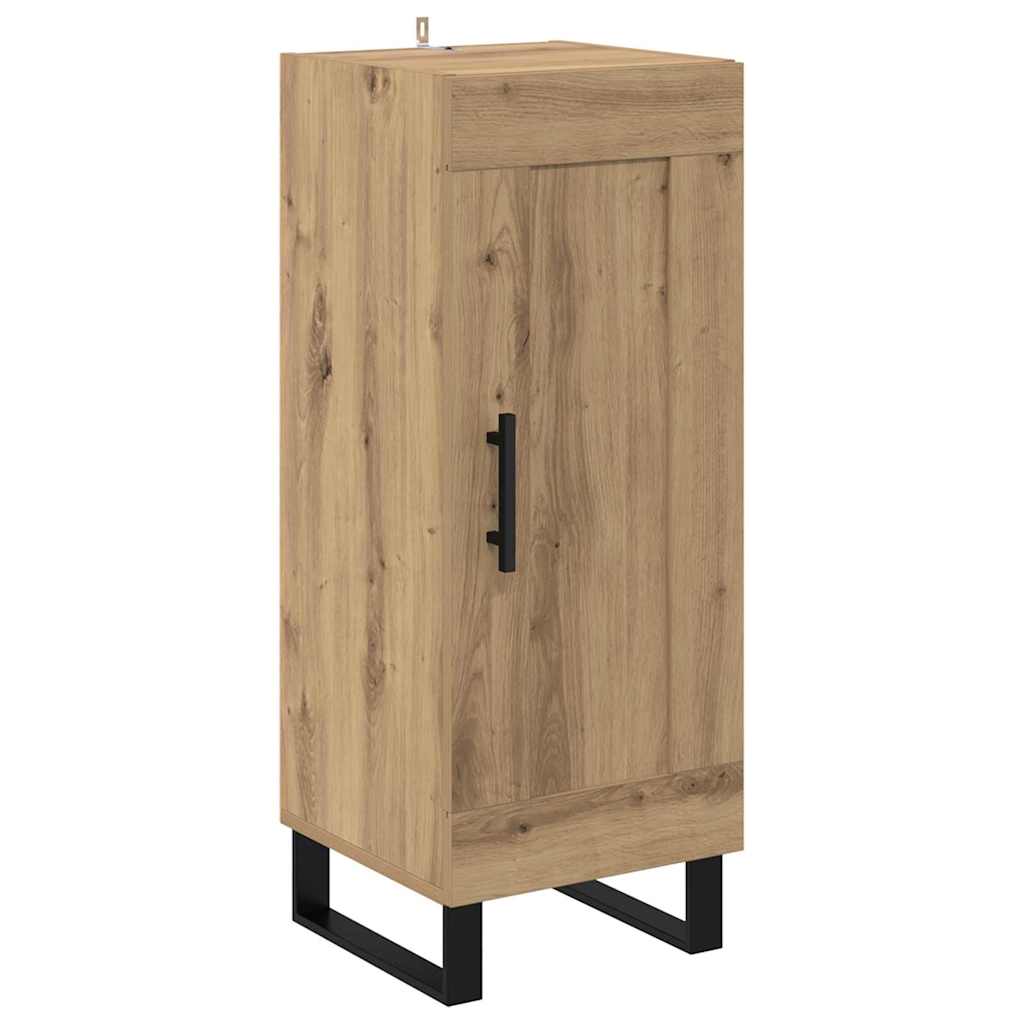 Sideboard Artisan-Eiche 34,5 x 34 x 90 cm Verbundholz und Eisen