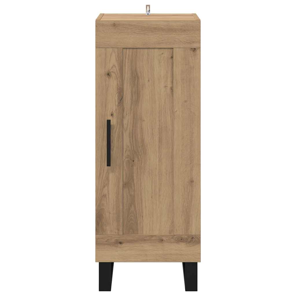 Sideboard Artisan-Eiche 34,5 x 34 x 90 cm Verbundholz und Eisen