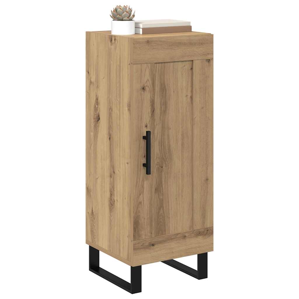 Sideboard Artisan-Eiche 34,5 x 34 x 90 cm Verbundholz und Eisen