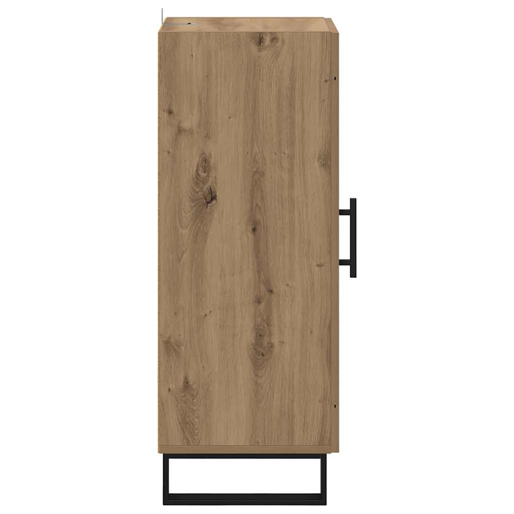 Sideboard Artisan-Eiche 34,5 x 34 x 90 cm Verbundholz und Eisen