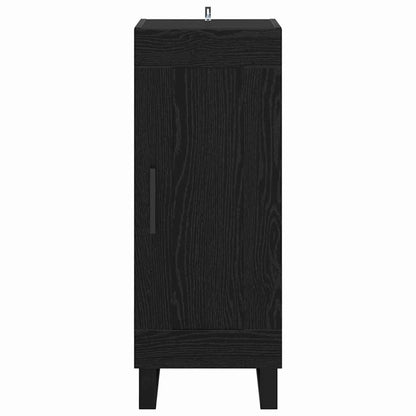 Sideboard Schwarz Eichen-Optik 34,5 x 34 x 90 cm
