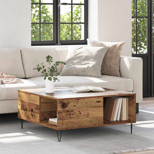 Couchtisch Altholz 80 x 80 x 36.5 cm Holzwerkstoff