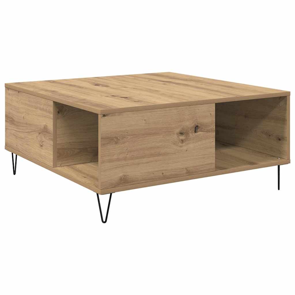 Couchtisch Artisan-Eiche 80 x 80 x 36.5 cm Holzwerkstoff