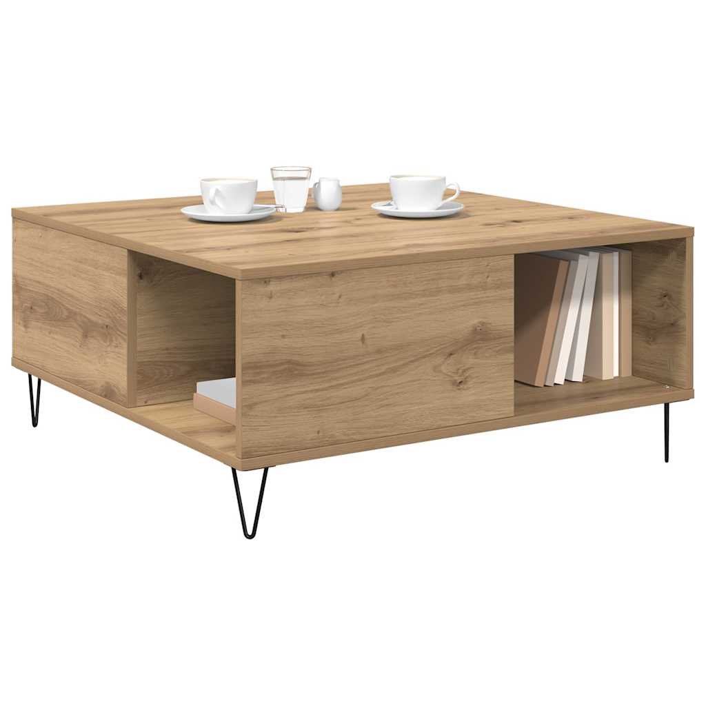 Couchtisch Artisan-Eiche 80 x 80 x 36.5 cm Holzwerkstoff
