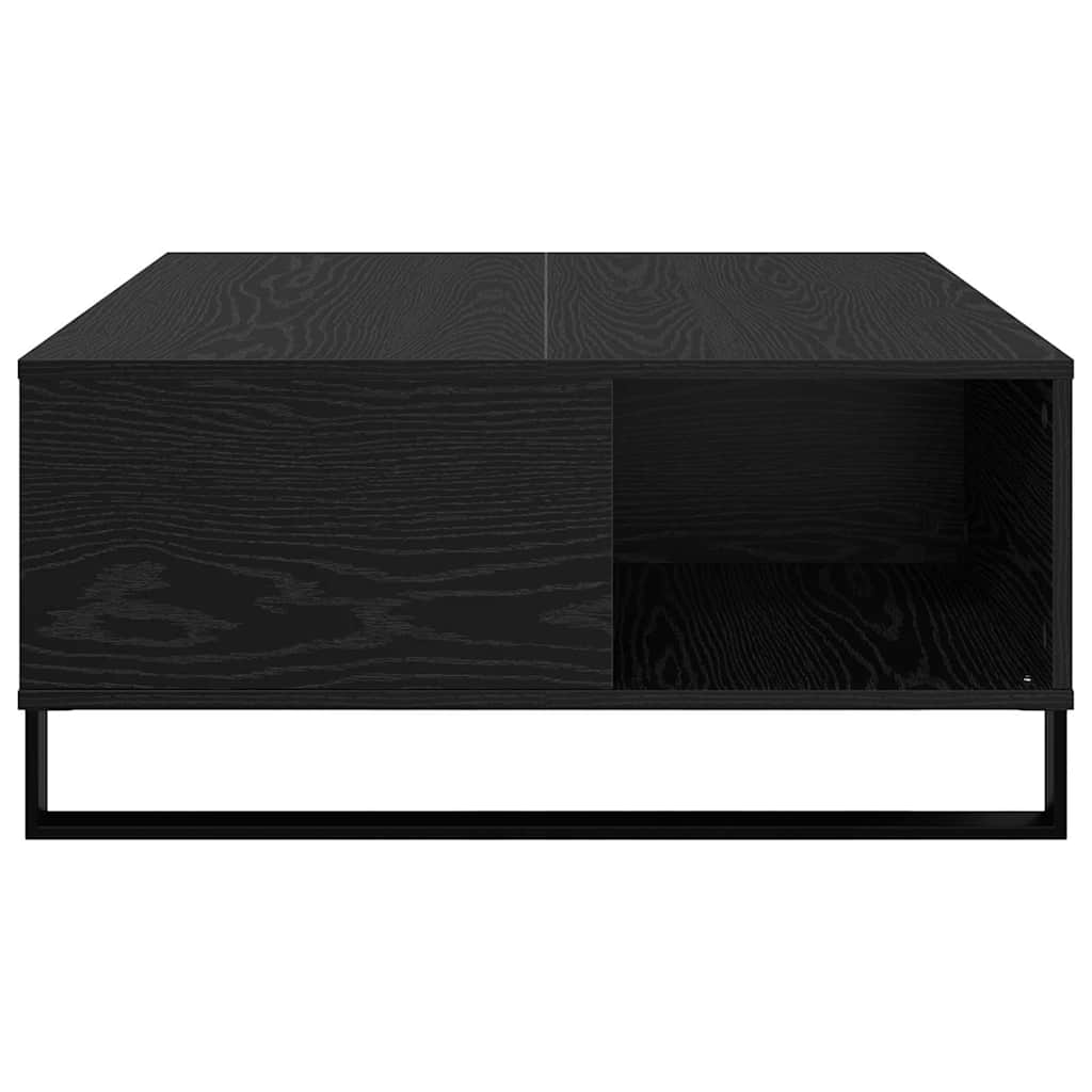 Couchtisch Schwarz Eichen-Optik 80 x 80 x 36.5 cm Holzwerkstoff