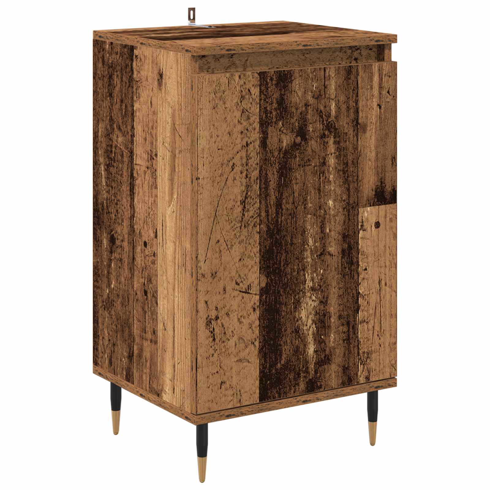 Sideboard 2 stk. Altholz 40 x 35 x 70 cm Verbundholz und Eisen