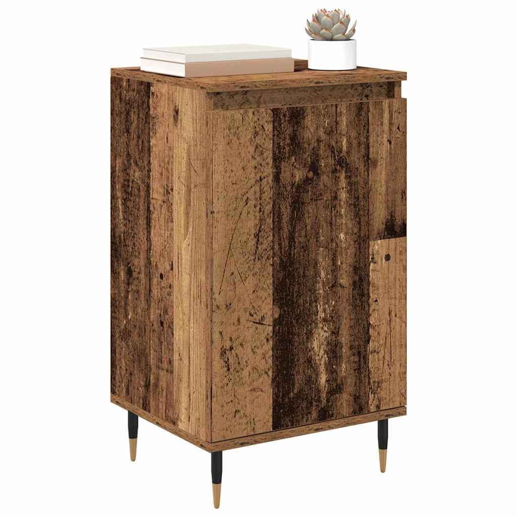 Sideboard 2 stk. Altholz 40 x 35 x 70 cm Verbundholz und Eisen