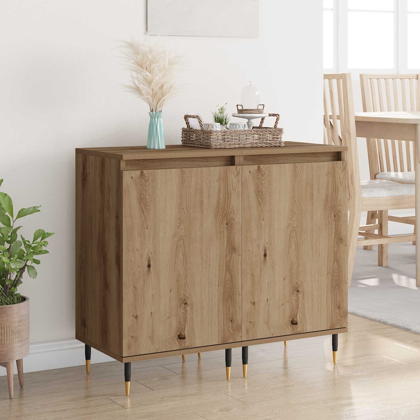 Sideboard 2 stk. Artisan-Eiche 40 x 35 x 70 cm