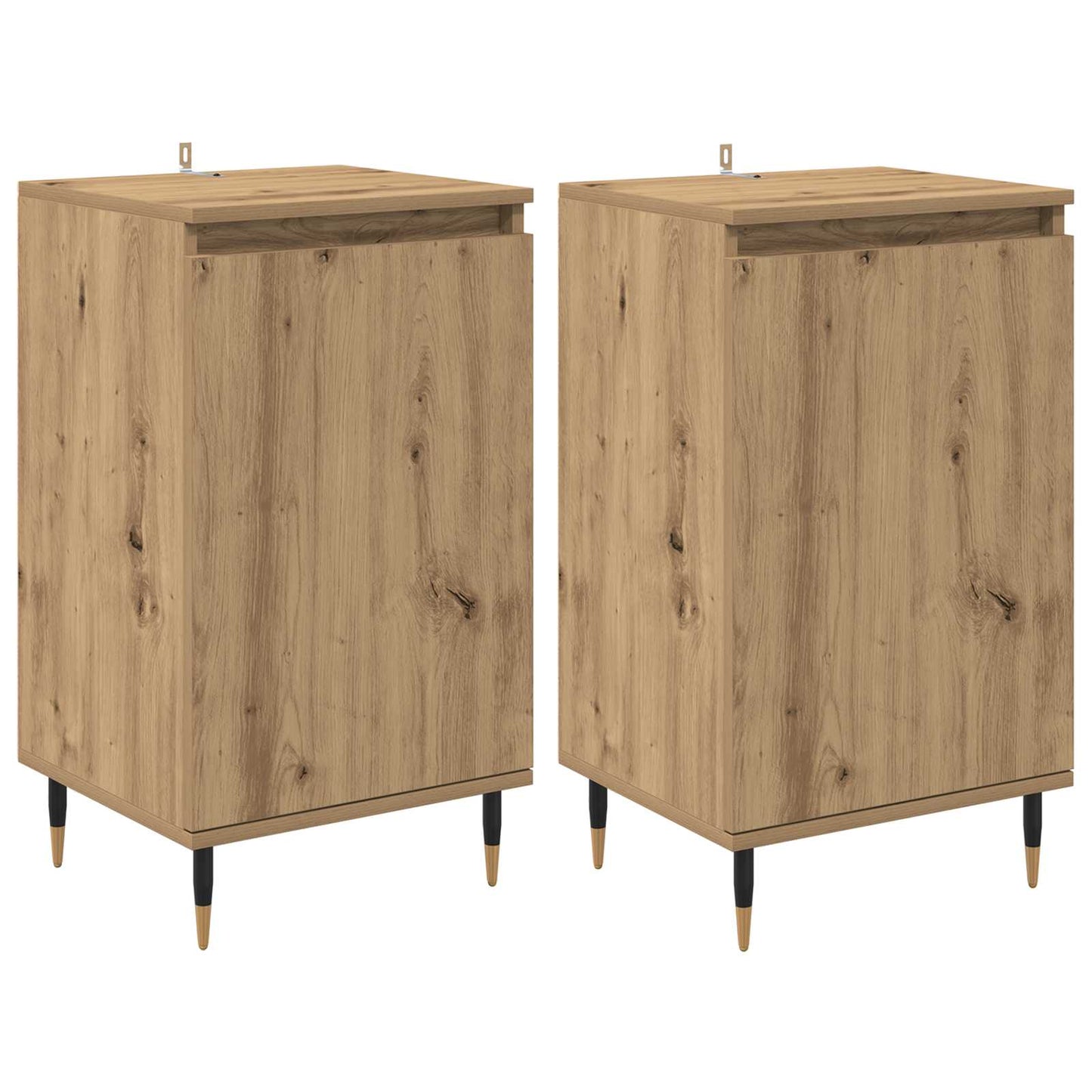 Sideboard 2 stk. Artisan-Eiche 40 x 35 x 70 cm