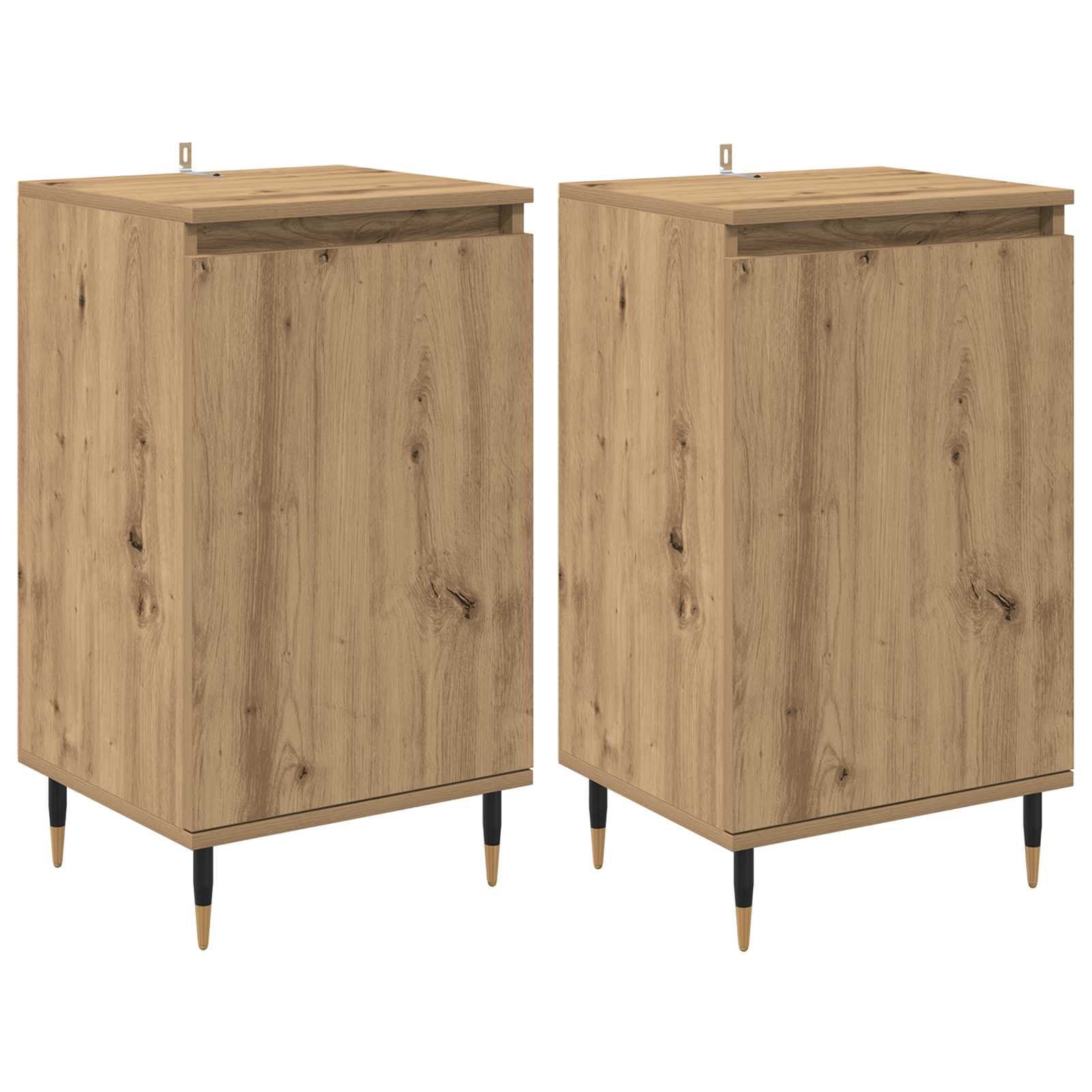 Sideboard 2 stk. Artisan-Eiche 40 x 35 x 70 cm