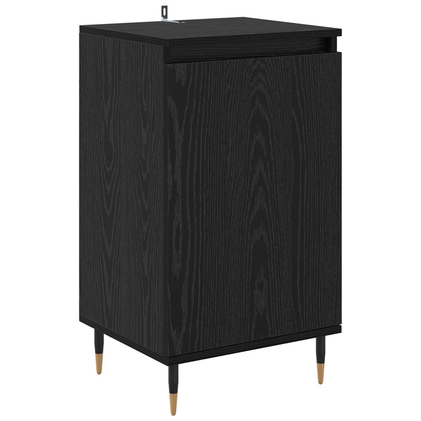 Sideboard 2 stk. Schwarz Eichen-Optik 40 x 35 x 70 cm