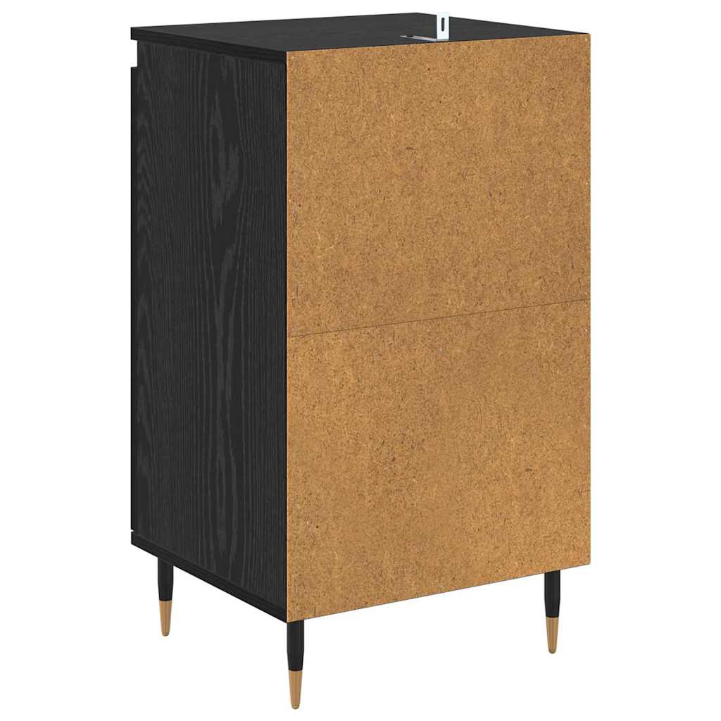 Sideboard 2 stk. Schwarz Eichen-Optik 40 x 35 x 70 cm