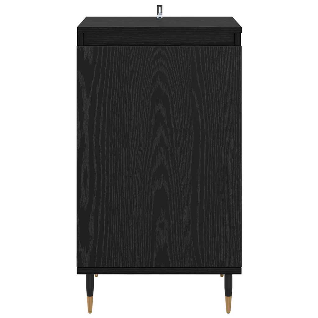 Sideboard 2 stk. Schwarz Eichen-Optik 40 x 35 x 70 cm