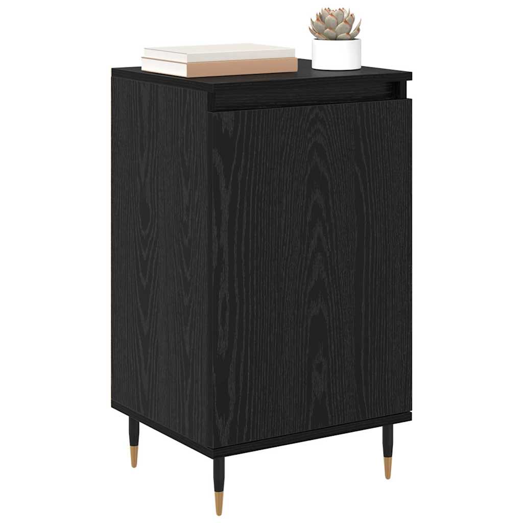 Sideboard 2 stk. Schwarz Eichen-Optik 40 x 35 x 70 cm