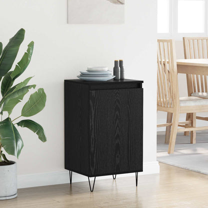 Sideboard Schwarz Eichen-Optik 40 x 35 x 70 cm Holzwerkstoff