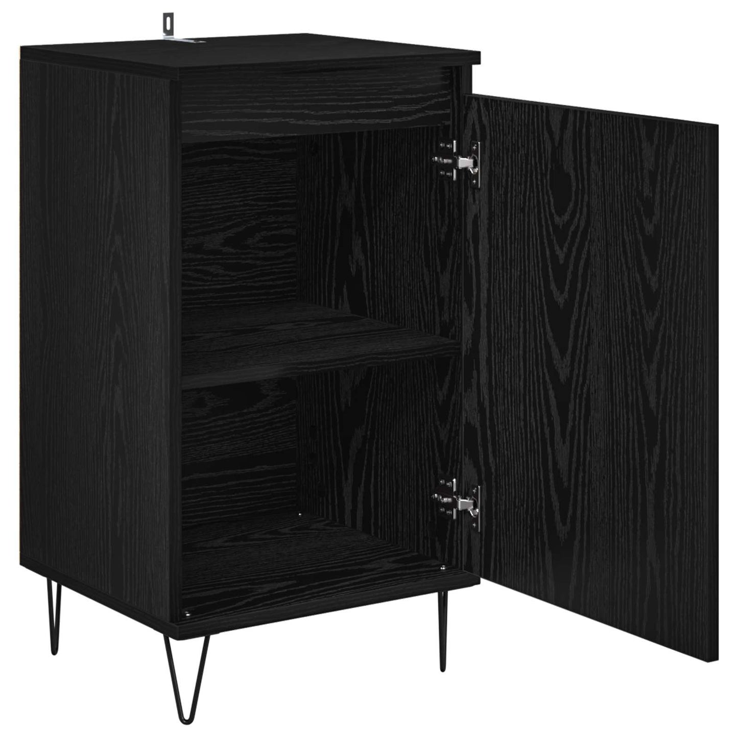 Sideboard Schwarz Eichen-Optik 40 x 35 x 70 cm Holzwerkstoff