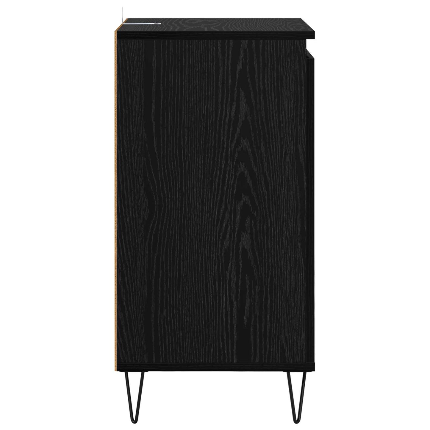 Sideboard Schwarz Eichen-Optik 40 x 35 x 70 cm Holzwerkstoff