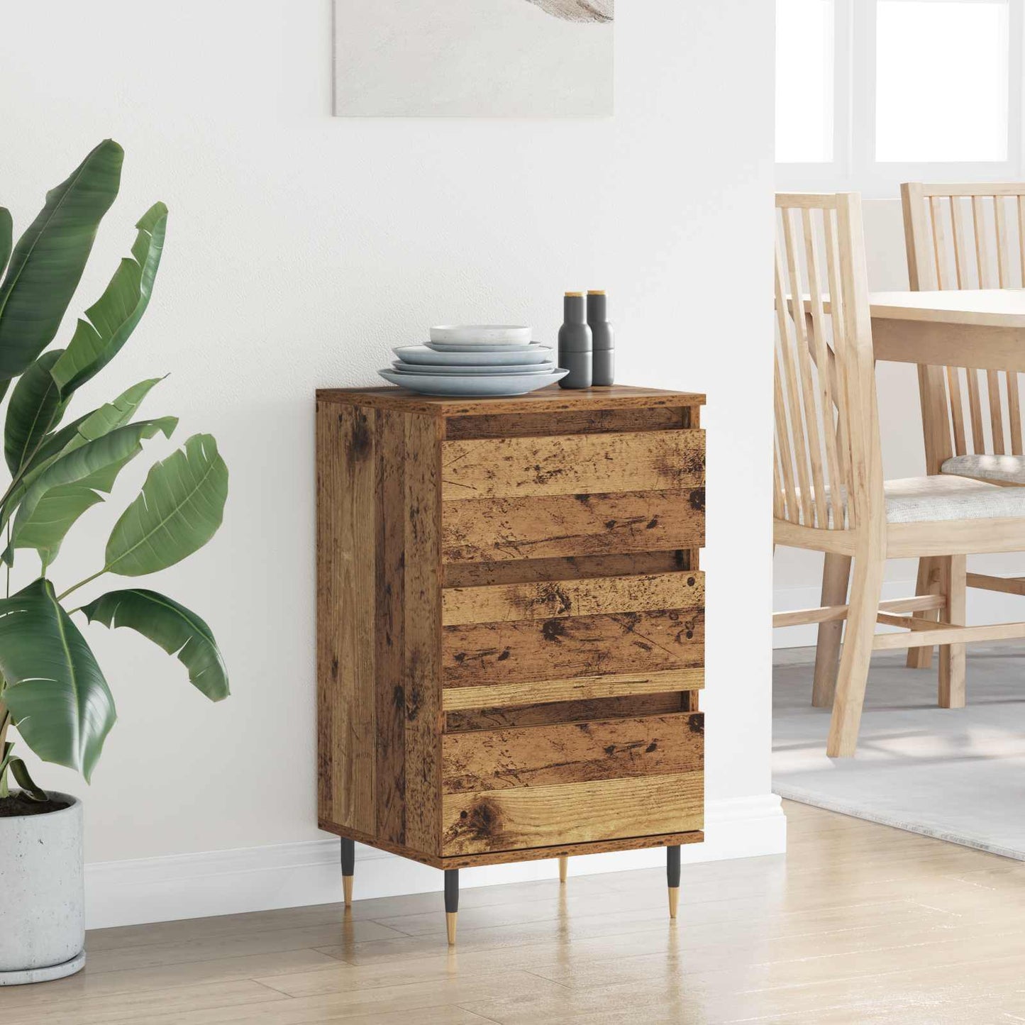 Sideboard Altholz 35 x 40 x 70 cm Holzwerkstoff
