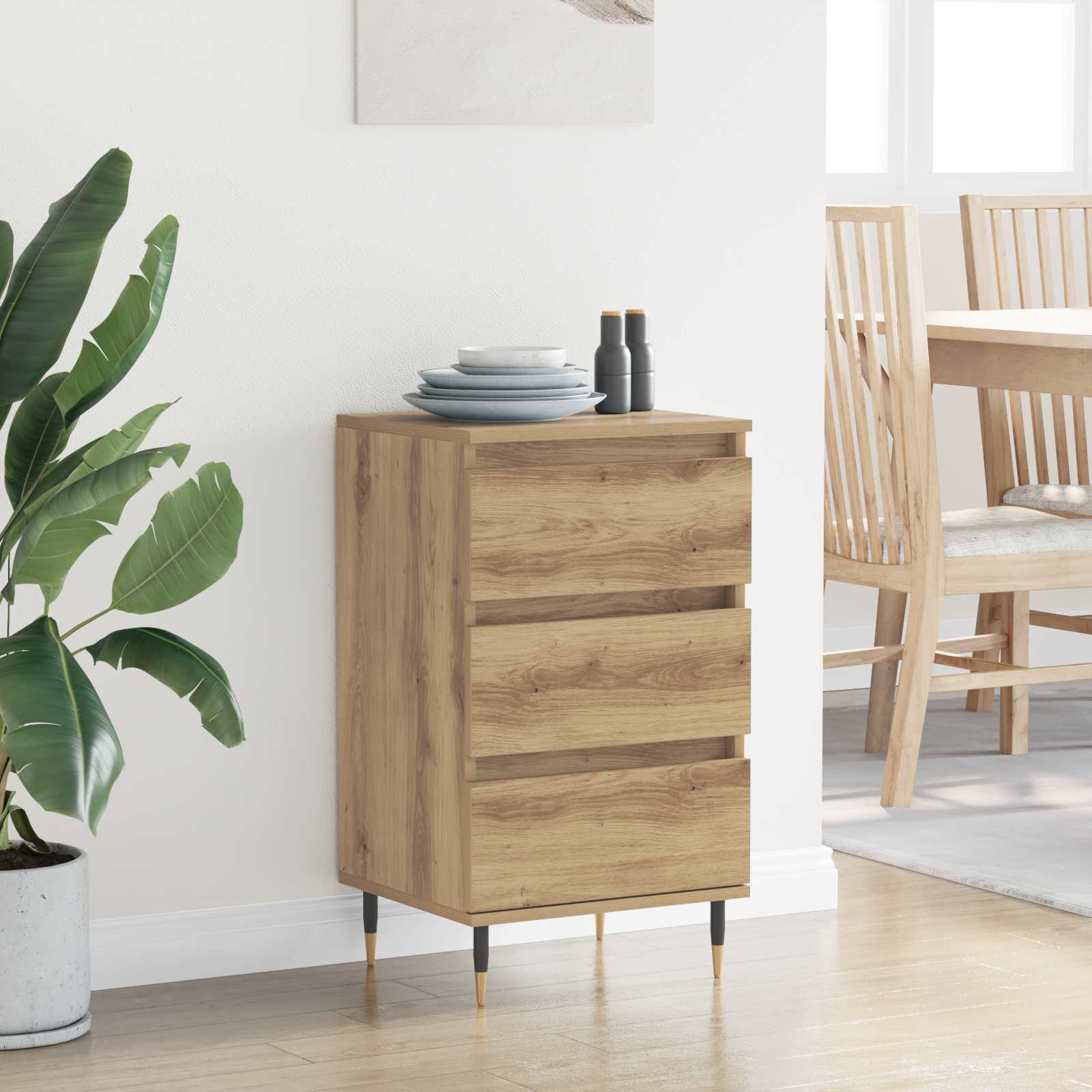 Sideboard Artisan-Eiche 35 x 40 x 70 cm Holzwerkstoff