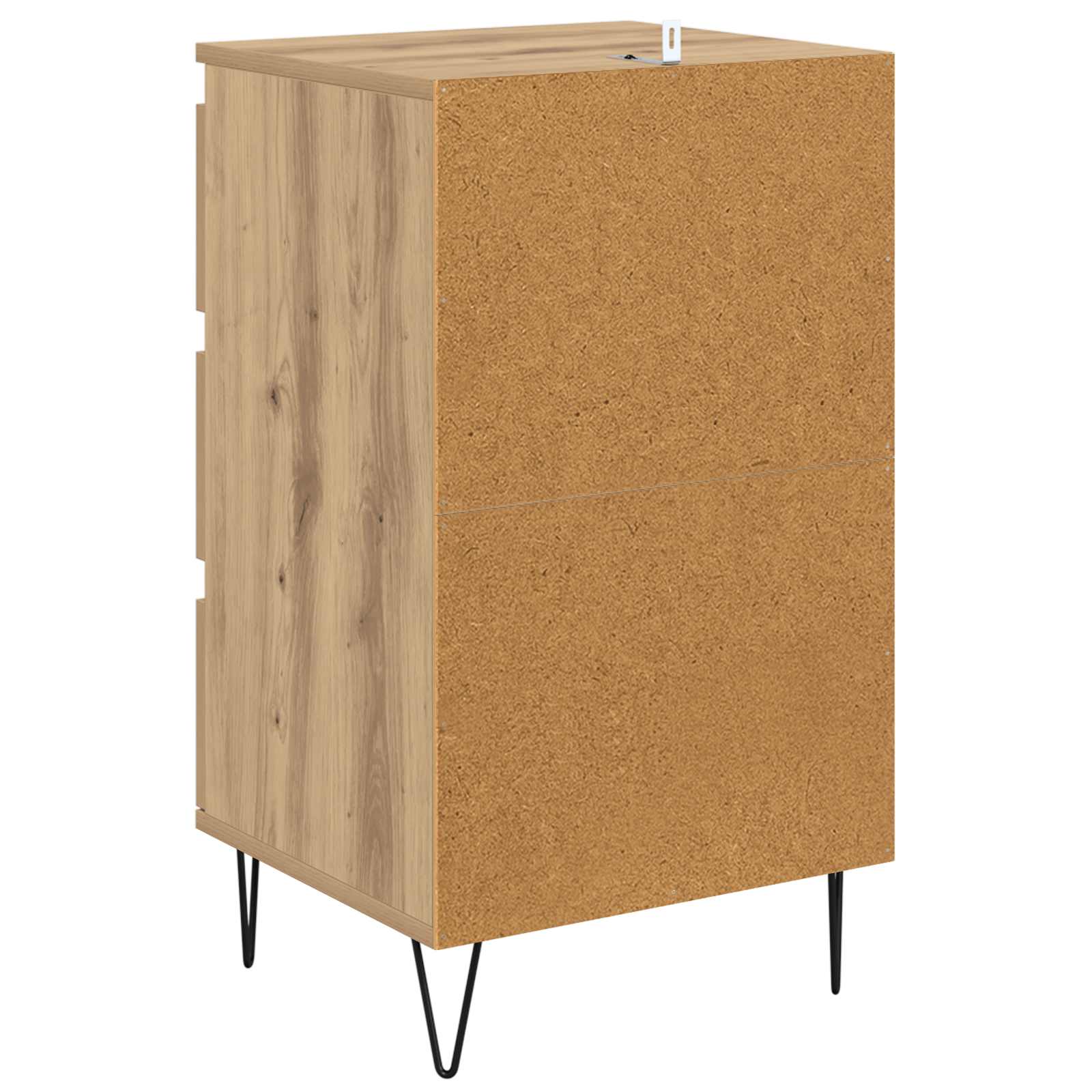 Sideboard Artisan-Eiche 40 x 35 x 70 cm Verbundholz und Eisen