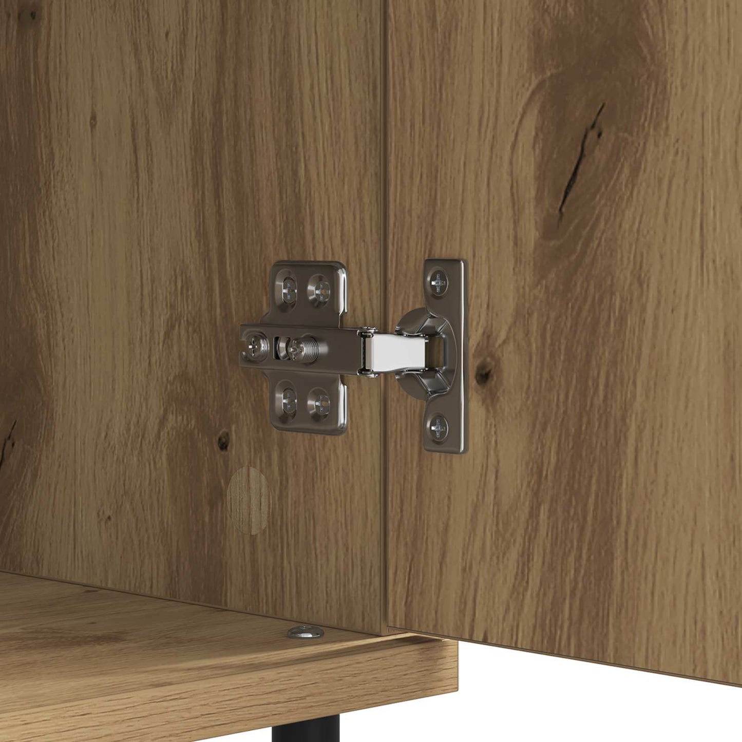 Sideboard Artisan-Eiche 60 x 35 x 70 cm Verbundholz und Eisen