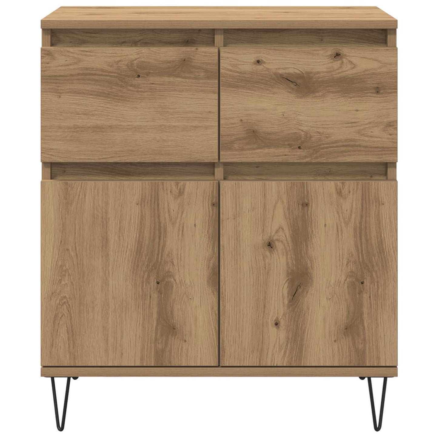 Sideboard Artisan-Eiche 60 x 35 x 70 cm Verbundholz und Eisen