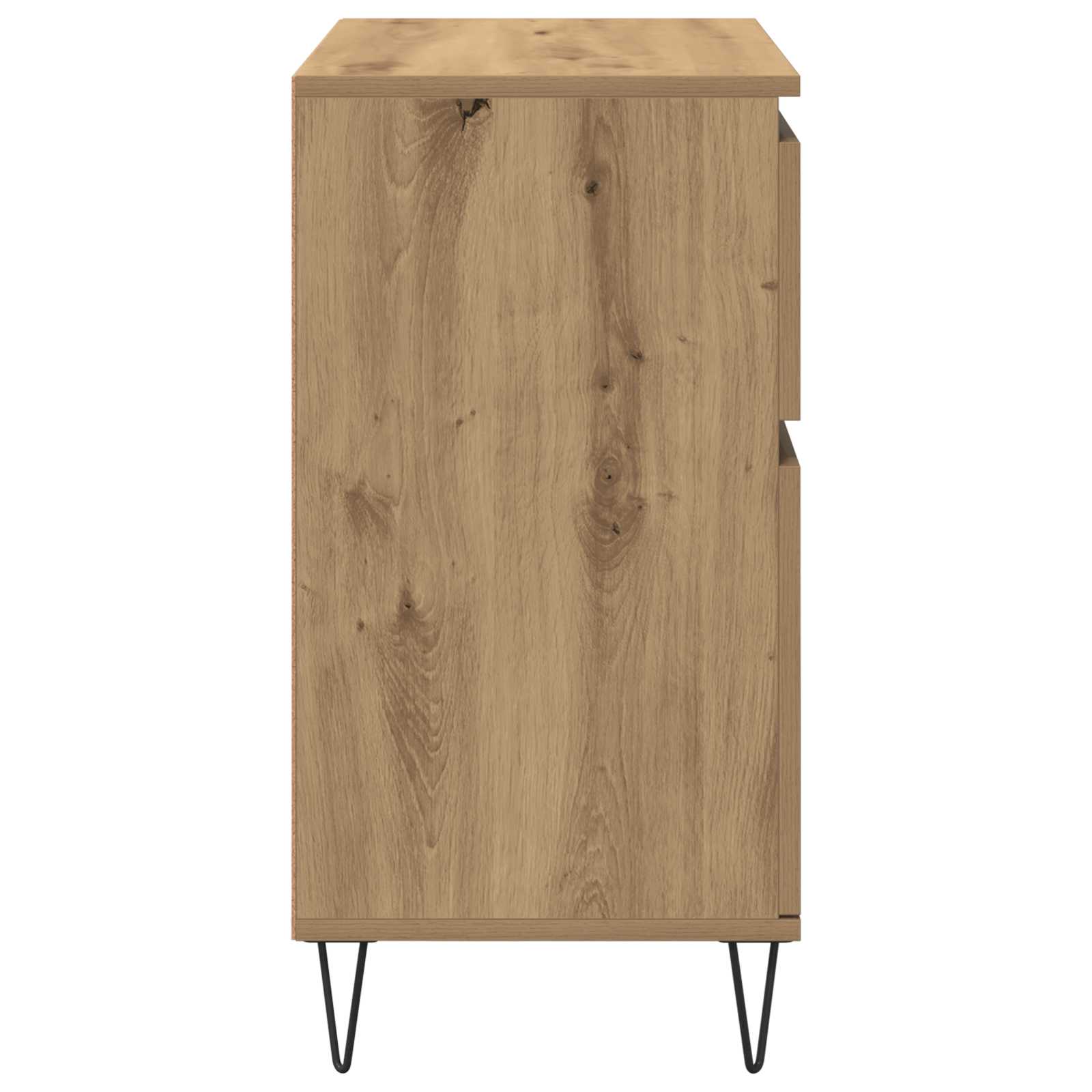 Sideboard Artisan-Eiche 60 x 35 x 70 cm Verbundholz und Eisen