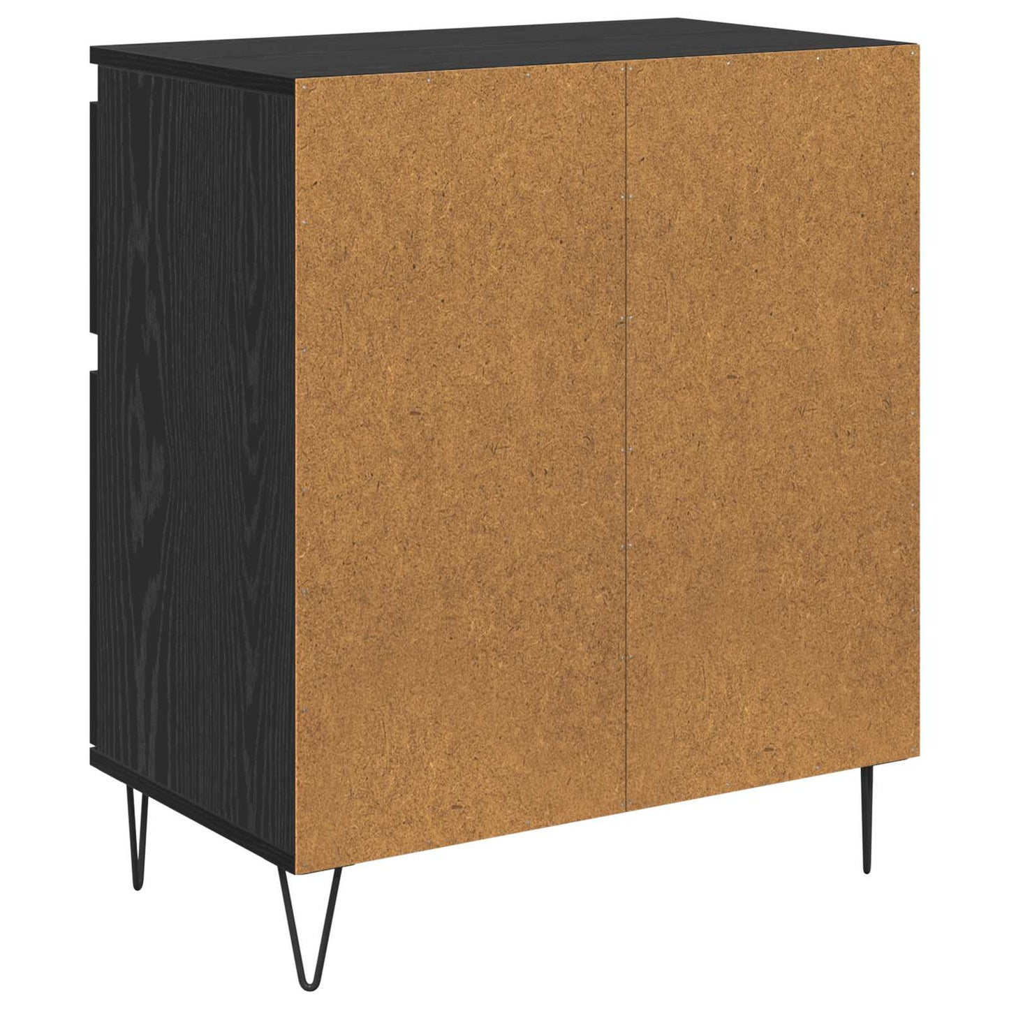 Sideboard Schwarz Eichen-Optik 60 x 35 x 70 cm