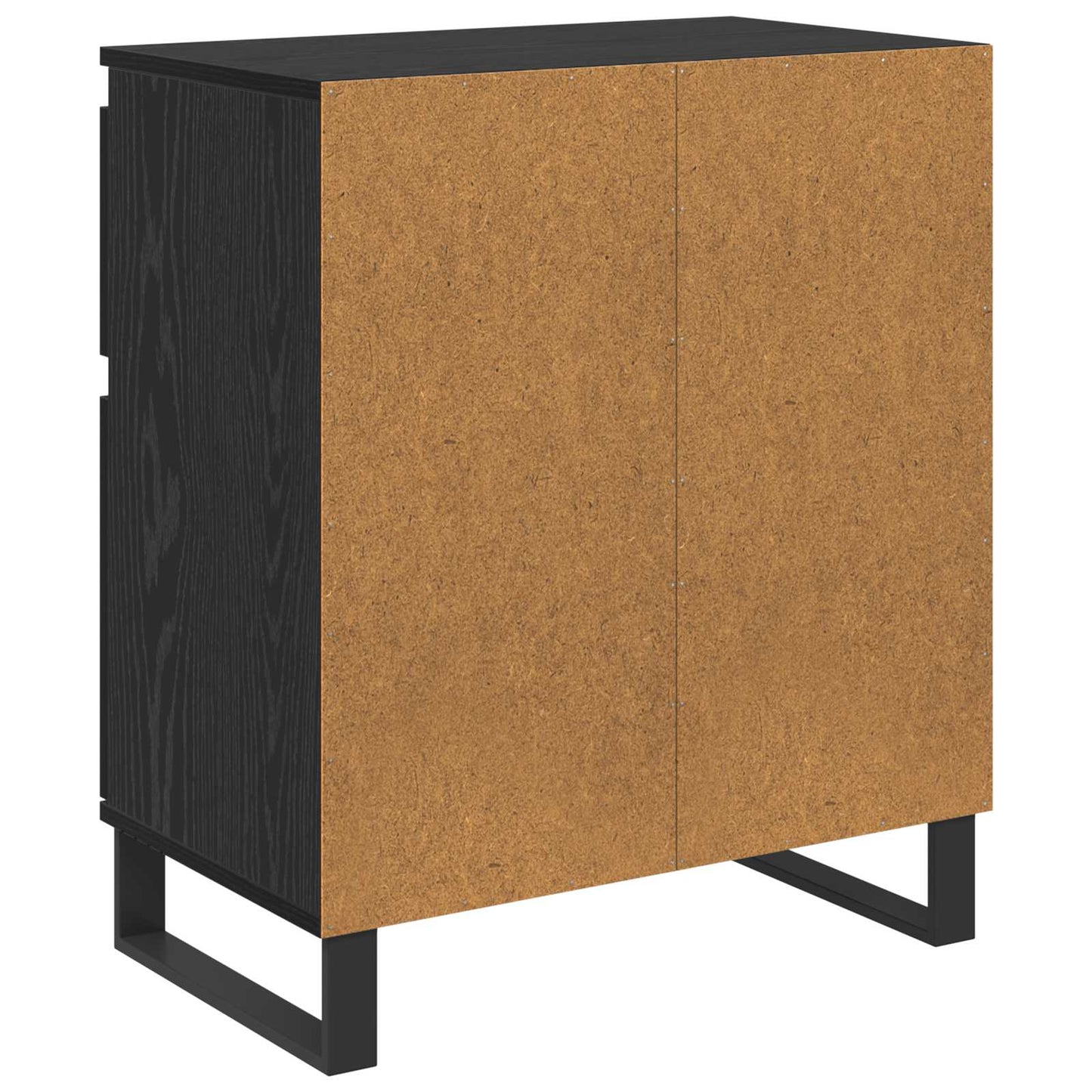 Sideboard Schwarz Eichen-Optik 60 x 35 x 70 cm