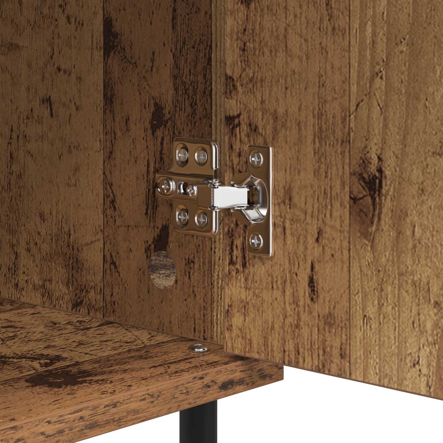 Sideboard Altholz 40 x 35 x 70 cm Verbundholz und Eisen