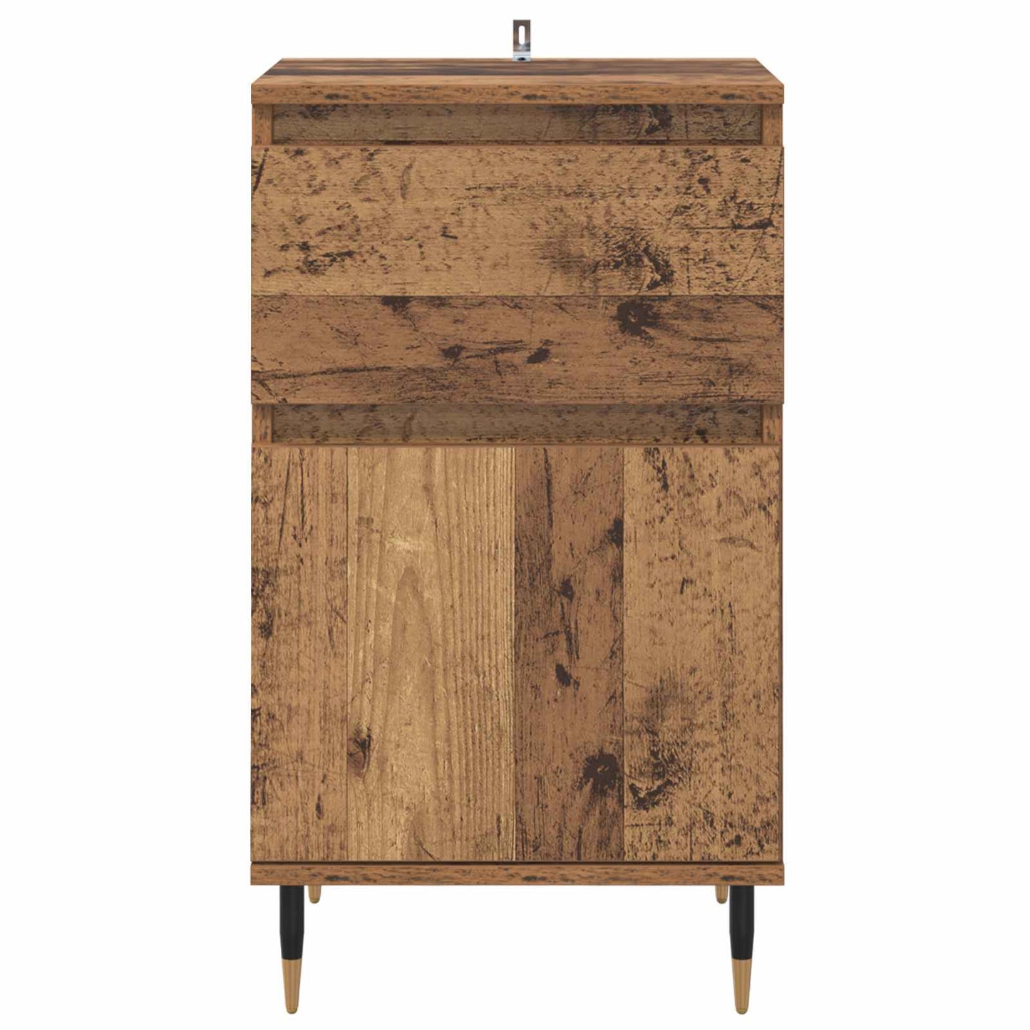 Sideboard Altholz 40 x 35 x 70 cm Verbundholz und Eisen