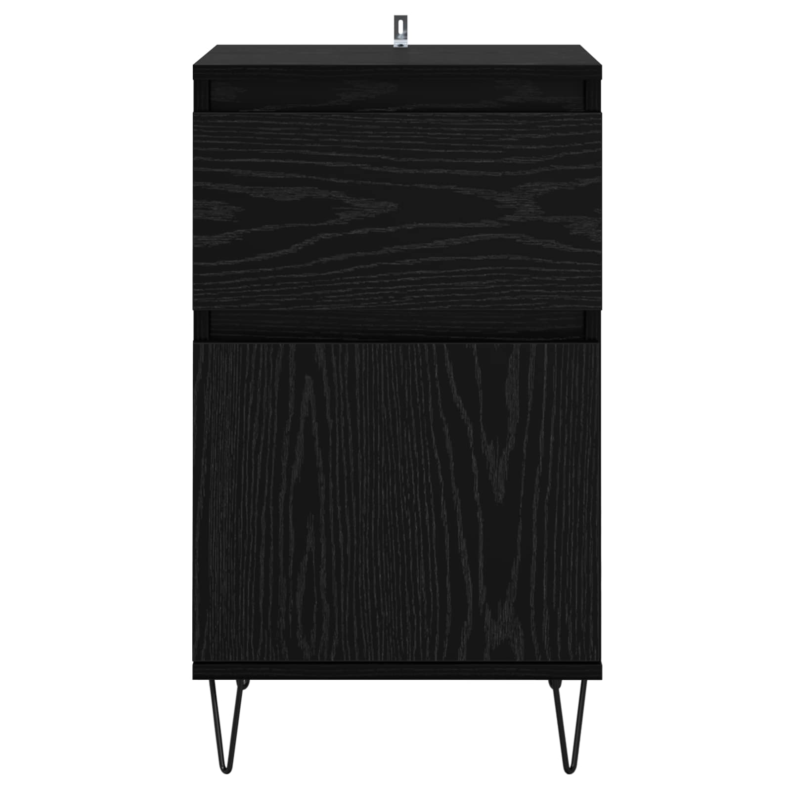 Sideboard Schwarz Eichen-Optik 35 x 40 x 70 cm Holzwerkstoff