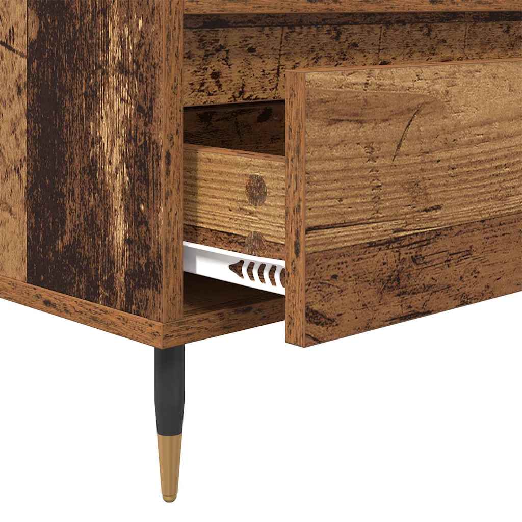 TV-Schränk Altholz 100 x 34,5 x 44,5 cm Verbundholz und Eisen