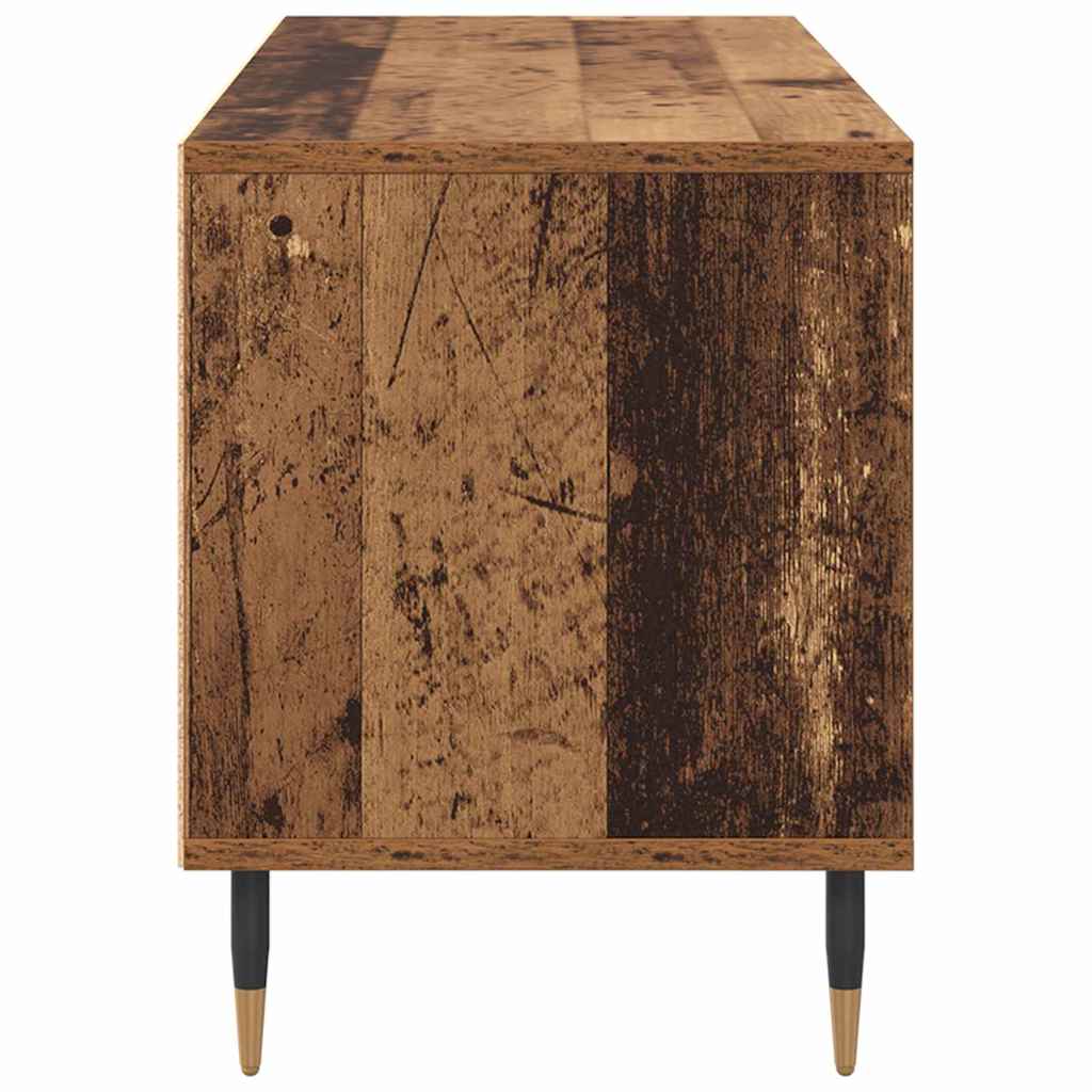TV-Schränk Altholz 100 x 34,5 x 44,5 cm Verbundholz und Eisen