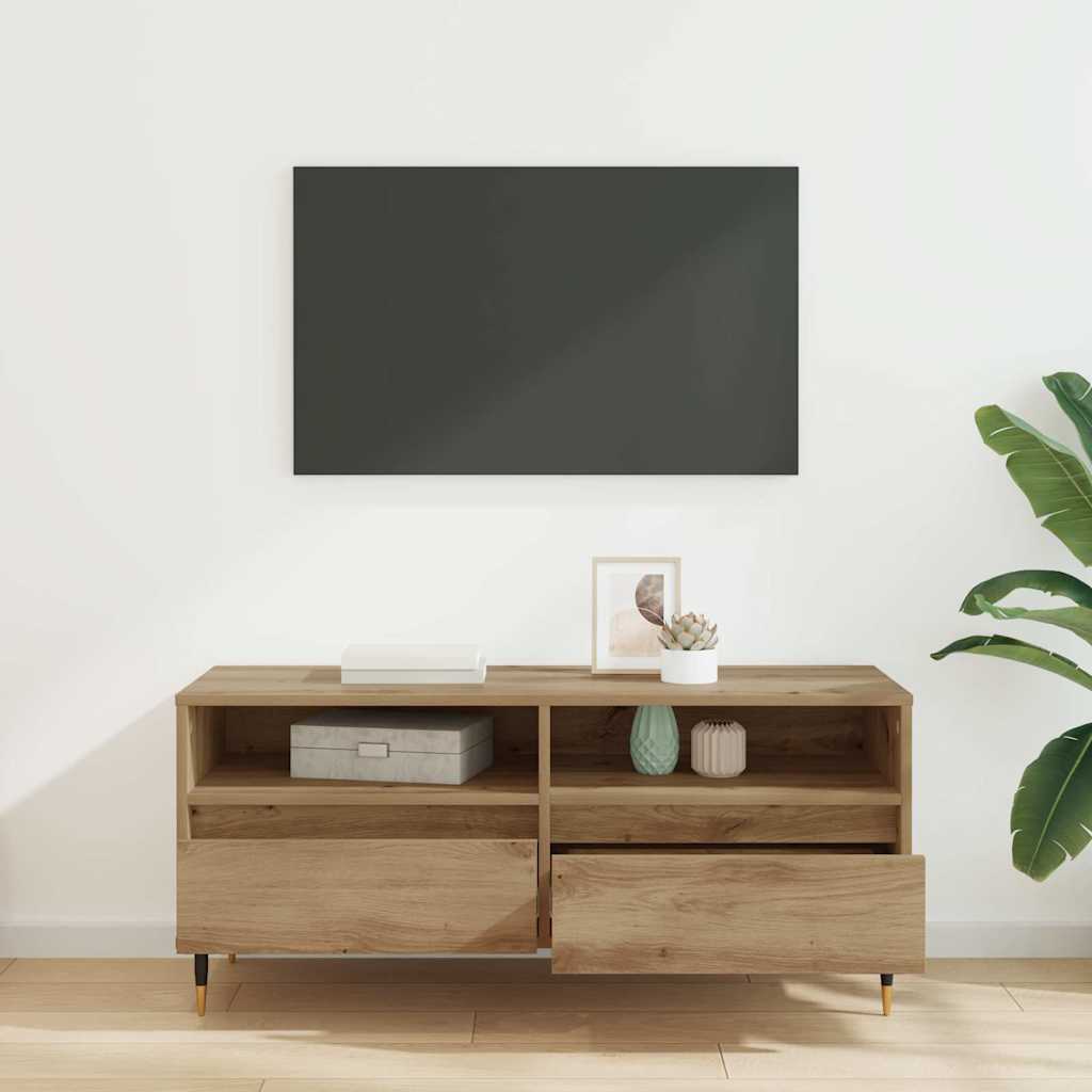 TV-Schränk 100 x 34,5 x 44,5 cm Artisan-Eiche