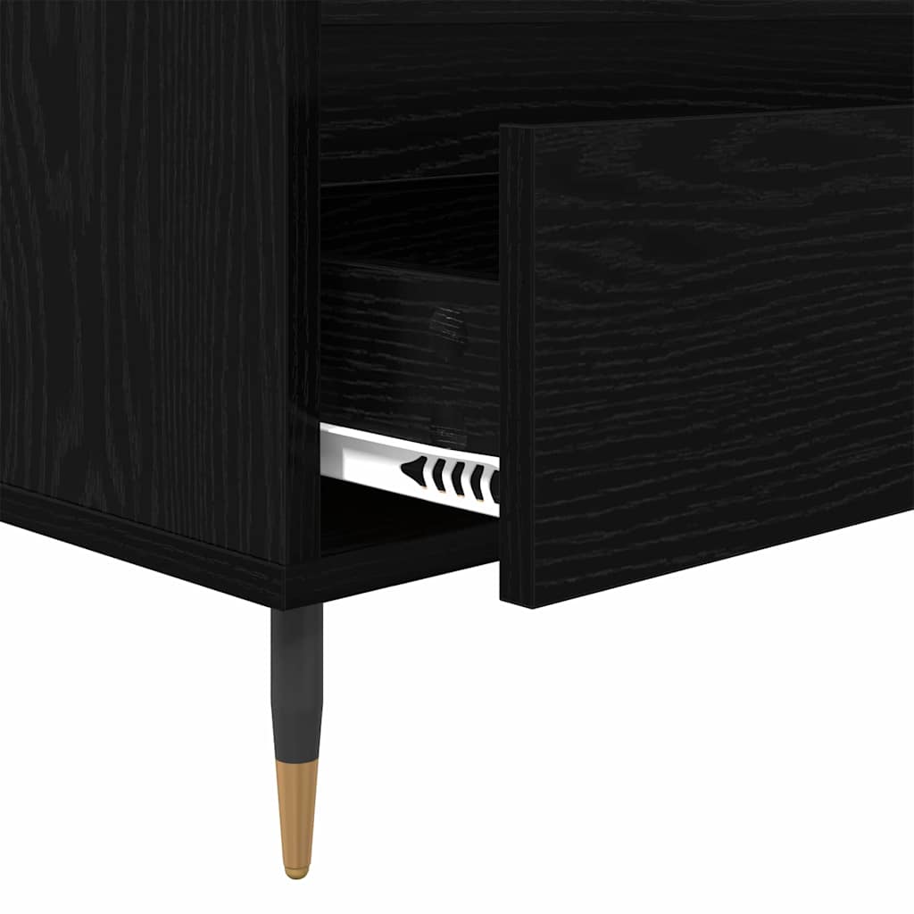 TV-Schränk Schwarz Eichen-Optik 100 x 34,5 x 44,5 cm