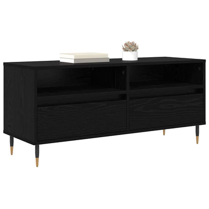 TV-Schränk Schwarz Eichen-Optik 100 x 34,5 x 44,5 cm