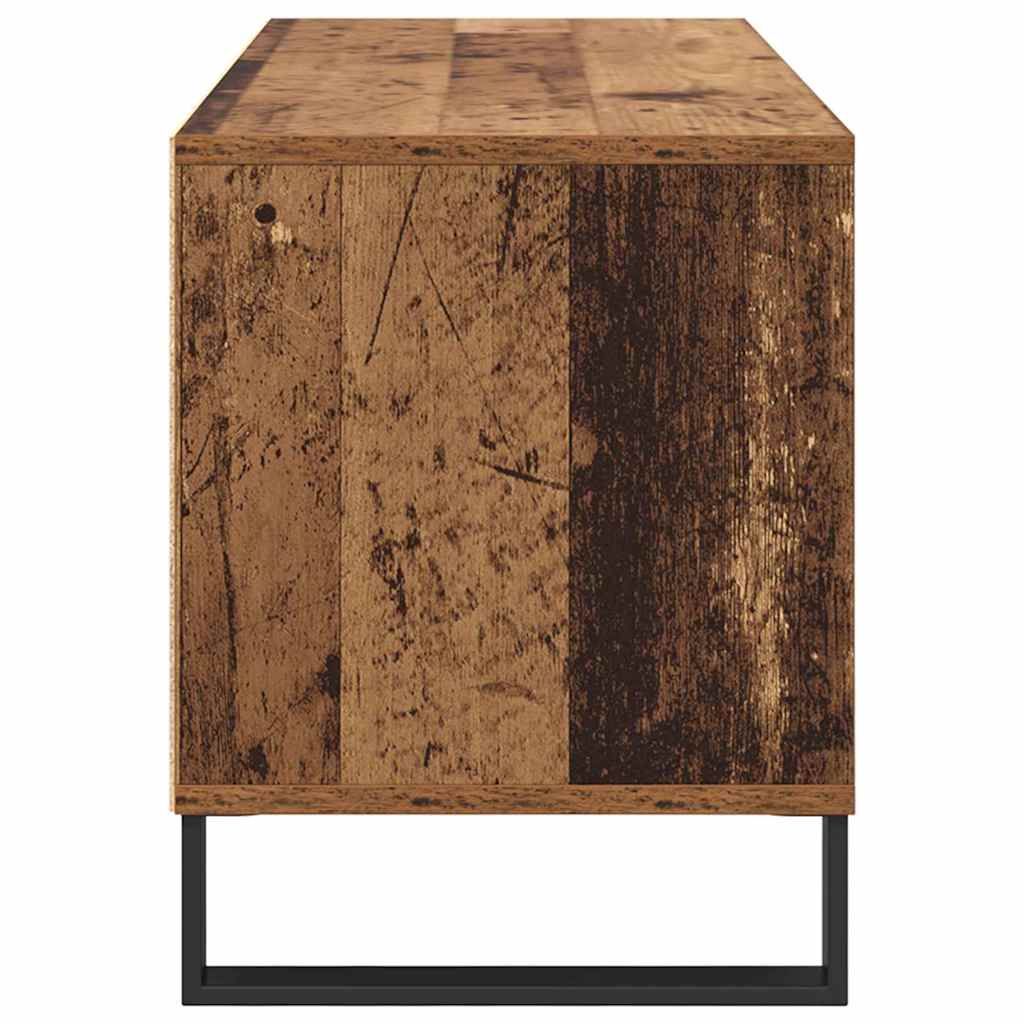 TV-Schränk Altholz 100 x 34,5 x 44,5 cm Verbundholz und Eisen