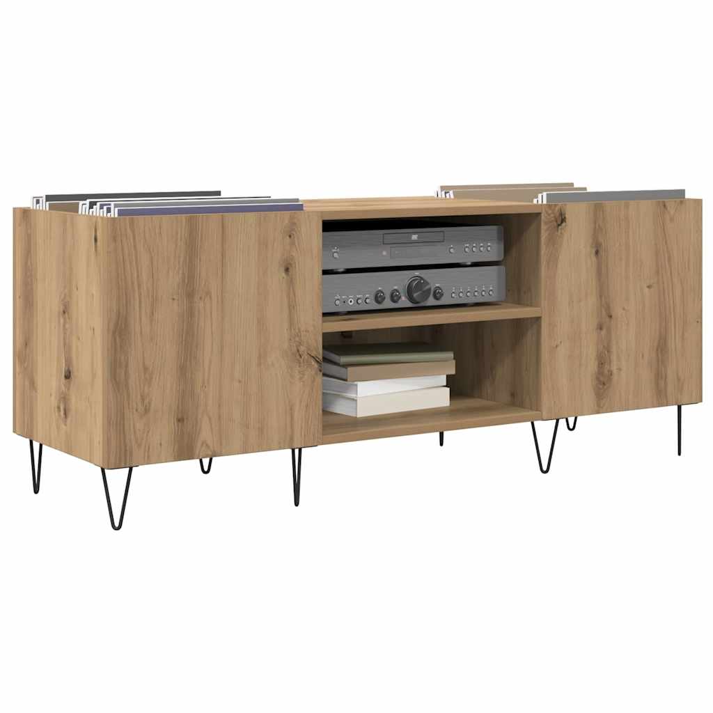 Schallplattenschrank Artisan-Eiche 121 x 38 x 48 cm