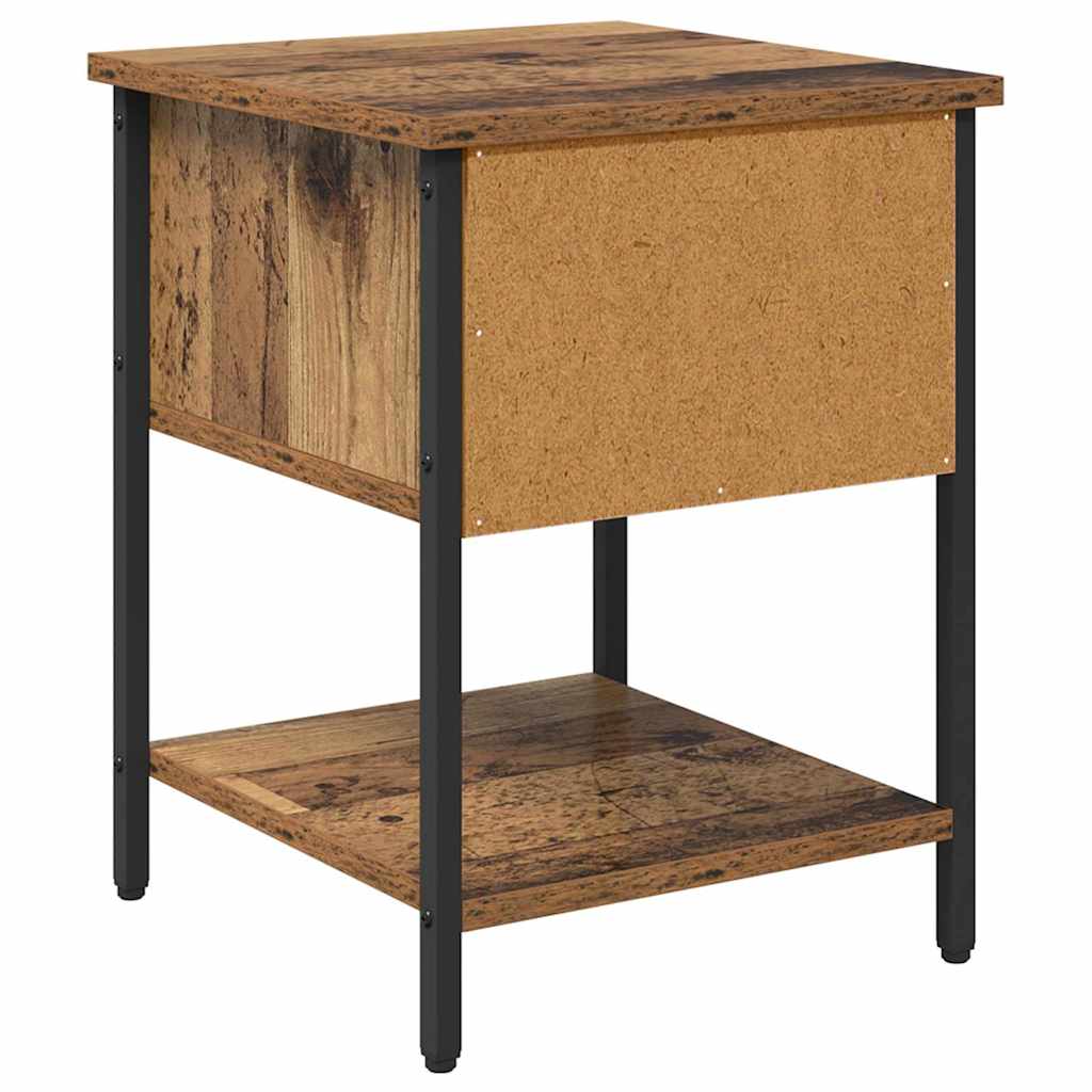 Nachttisch 2 Stk. Altholz 34 x 35,5 x 45 cm Holzwerkstoff