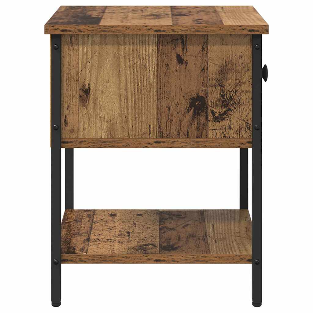 Nachttisch 2 Stk. Altholz 34 x 35,5 x 45 cm Holzwerkstoff