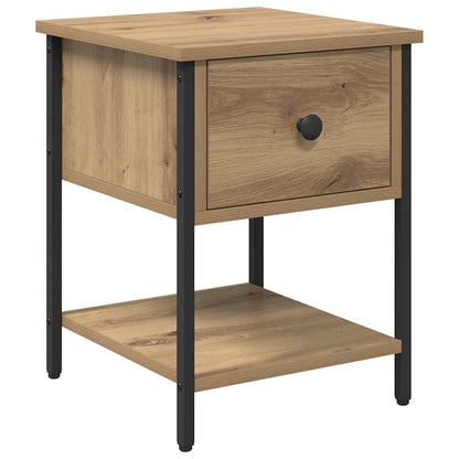Nachttisch 2 Stk. Artisan-Eiche 34 x 35,5 x 45 cm Holzwerkstoff