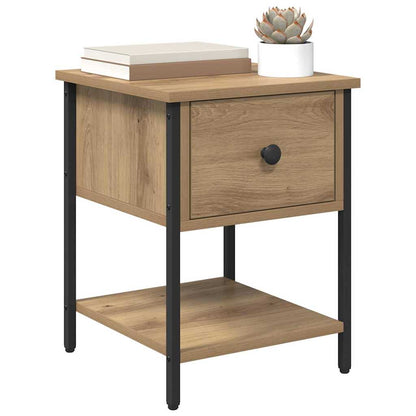 Nachttisch 2 Stk. Artisan-Eiche 34 x 35,5 x 45 cm Holzwerkstoff